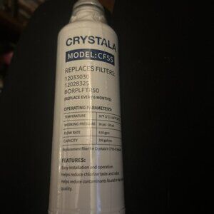 Crystala Replacement Refrigerator CF55 Water Filter 12033030 12028325 BORPLFTR50